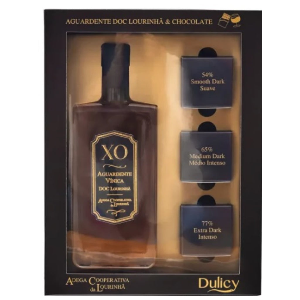 AGUARDENTE DOC LOURINHA XO 0.50L (40%) + CHOCOLATE