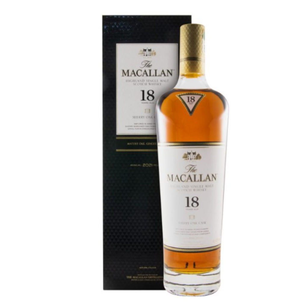 WHISKY MACALLAN SHERRY OAK 18 ANOS 0.70L (43%)