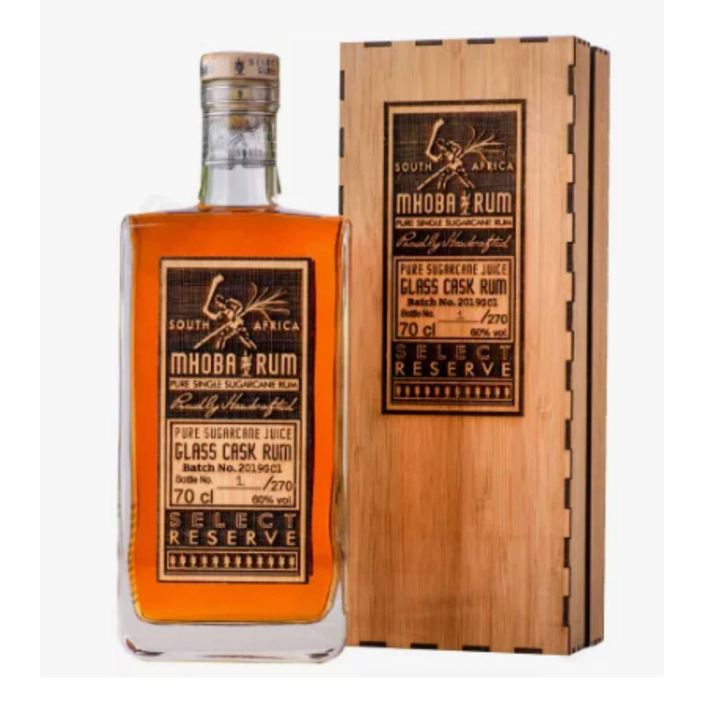 RHUM MHOBA SELECT RESERVE GLASS CASK 0.70L (60%)