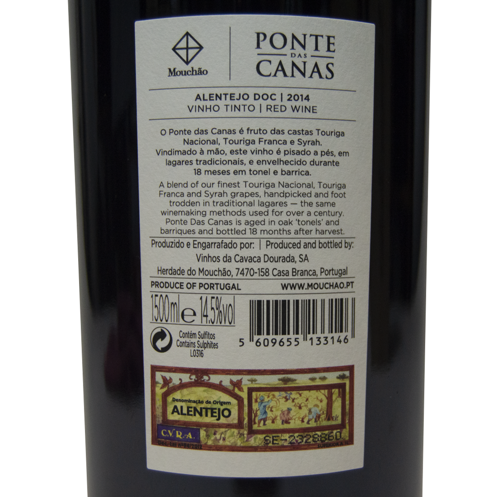 V. TINTO PONTE DAS CANAS 2014 C/ Cx., 1.5L MAGNUM (ALENTEJO)