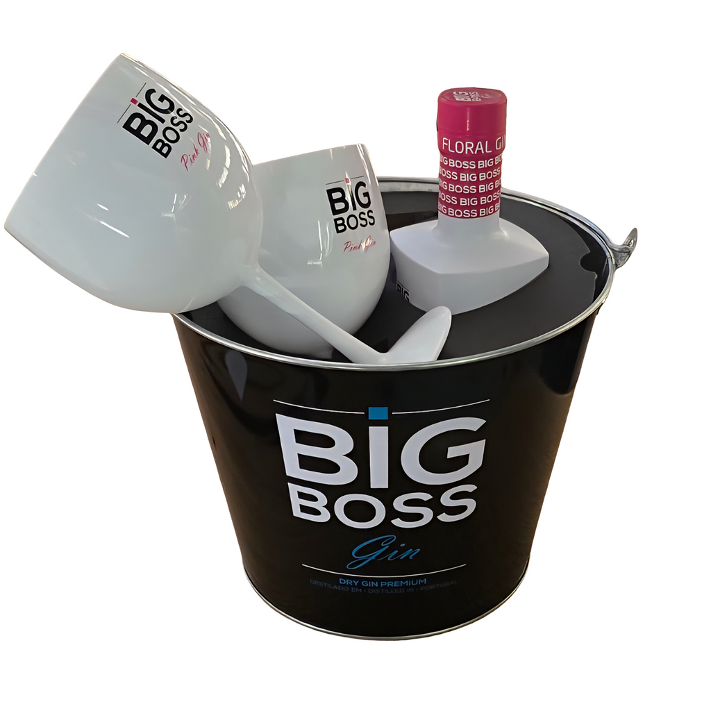 CONJ. BALDE GELO + 1GRF GIN BIG BOSS PINK + 2 COPOS COLORIDOS