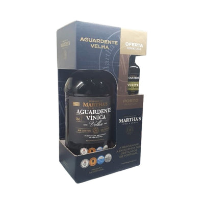 Pack Ag. MARTHA´S 40% + Miniatura Porto Branco 5cl